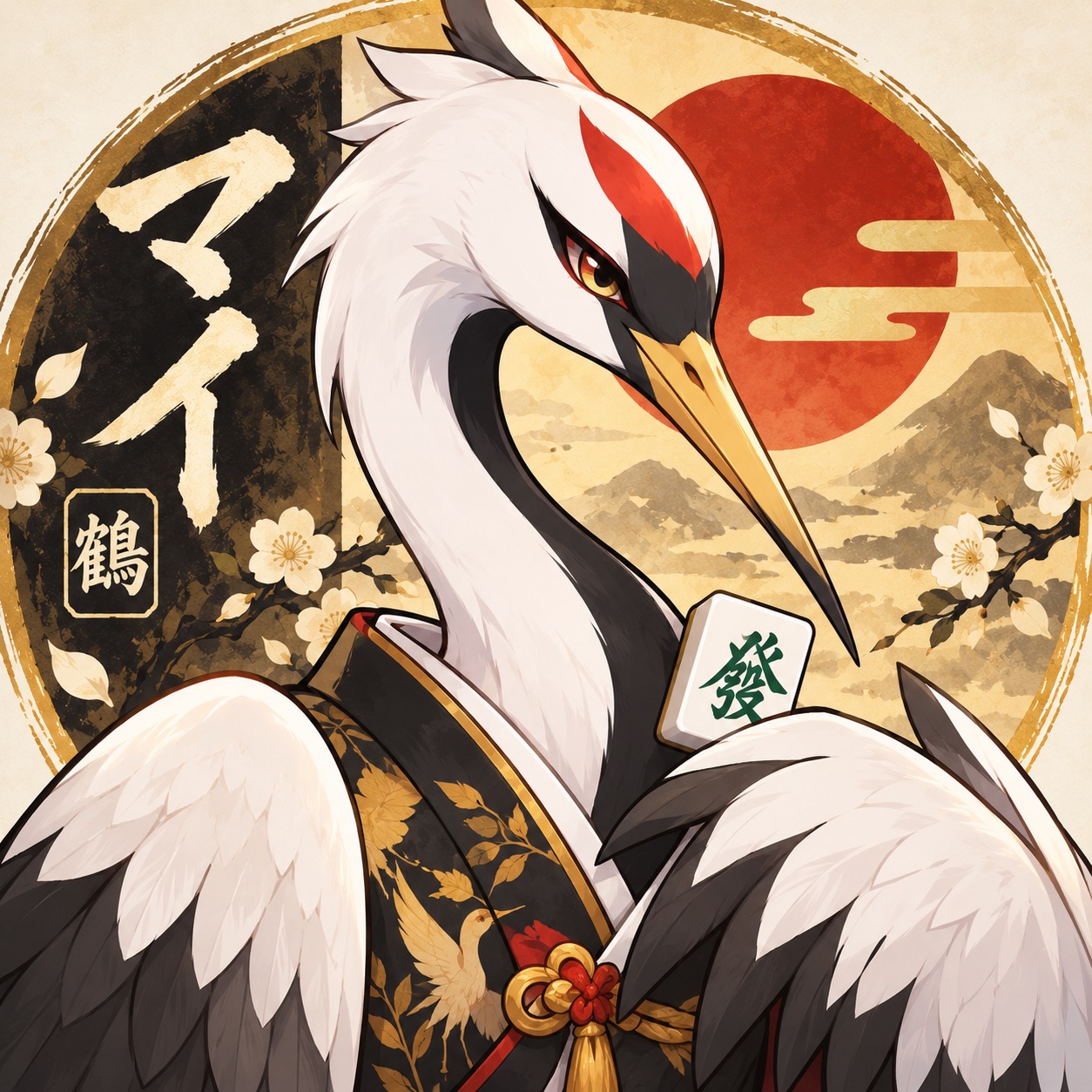 マイ（鶴）のイラスト