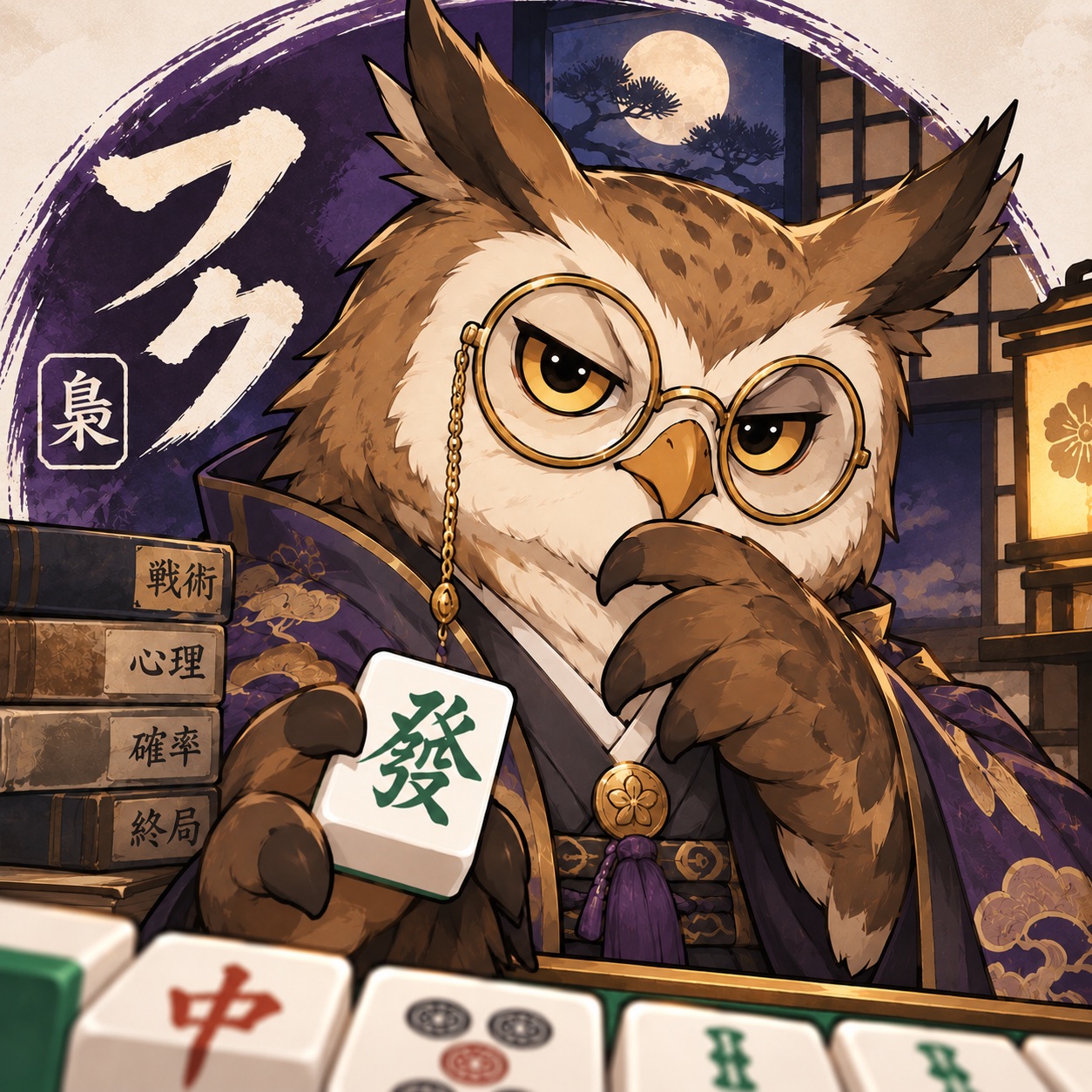 フク（梟）のイラスト